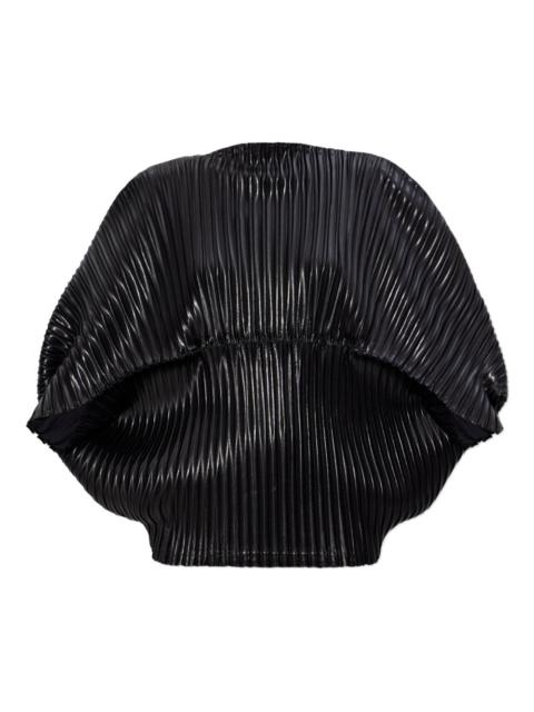 ISSEY MIYAKE plissé puff-sleeve top