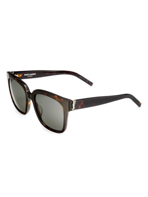 SAINT LAURENT Women's 54MM Square Sunglasses - Havana