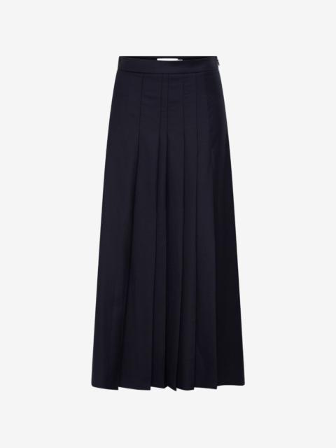 ANNA QUAN Sable pleated midi skirt
