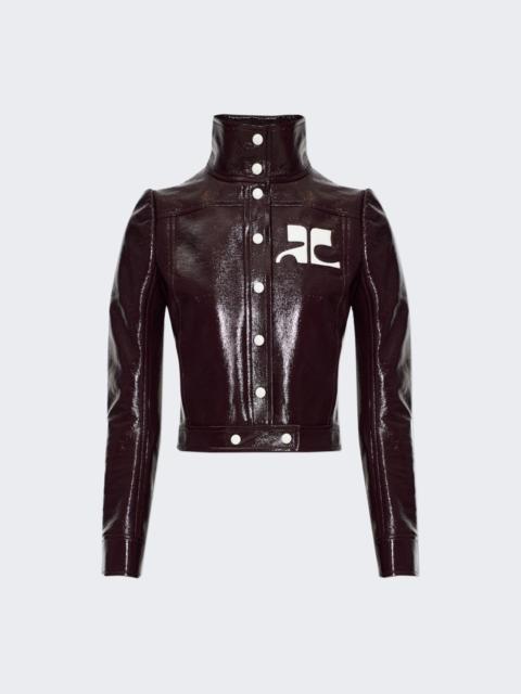 courrèges Vinyl Reedition Jacket Burnt Red