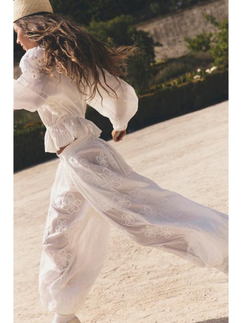FREE PEOPLE Moonflower Textured Pull-On Balloon Pants