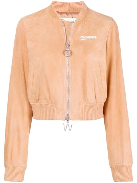 Off-White free as a butterfly bomber jacket