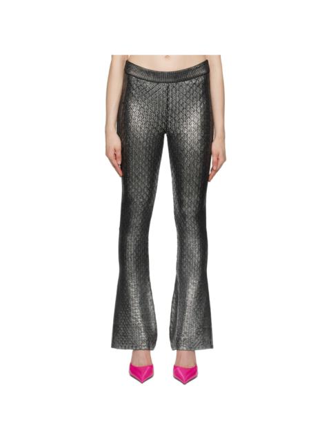 rabanne Silver Flared Trousers