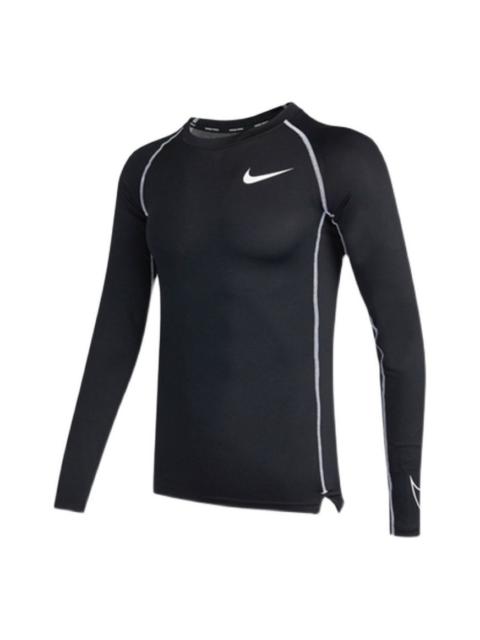 Nike Nike Pro Dri-fit Athleisure Casual Sports Round Neck Long Sleeves Black DD1991-011