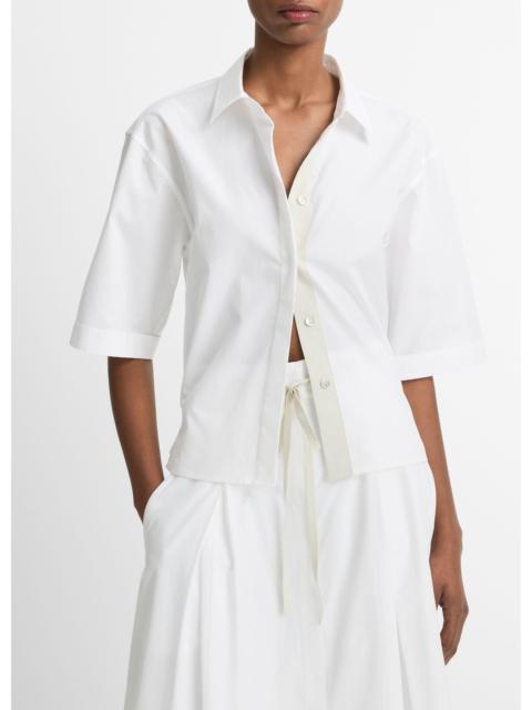 Vince Canvas Tape Cotton Button-Front Shirt