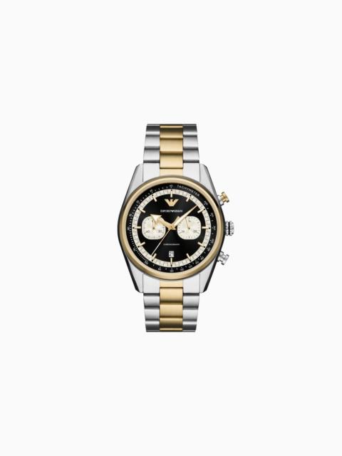 EMPORIO ARMANI CHRONOGRAPH TWO-TONE STAINLESS STEEL WATCH
