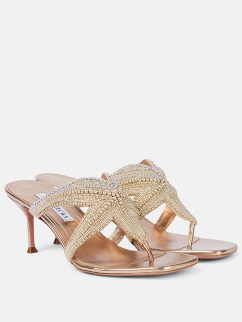 AQUAZZURA Reef Star 65 leather sandals