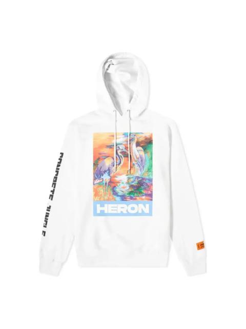 Heron Preston HERON PRESTON Heron Water Colours Print Embroidery Popover Hoodie 'White' HMBB007S208960210188