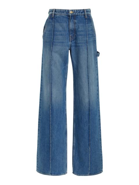 ULLA JOHNSON The Asher Rigid Low-Rise Wide-Leg Jeans medium wash