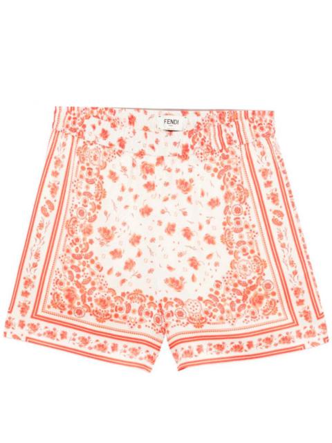 FENDI `Patchwork Band` Shorts