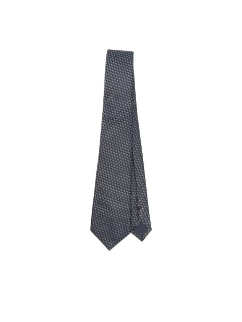 GIORGIO ARMANI geometric-pattern silk tie