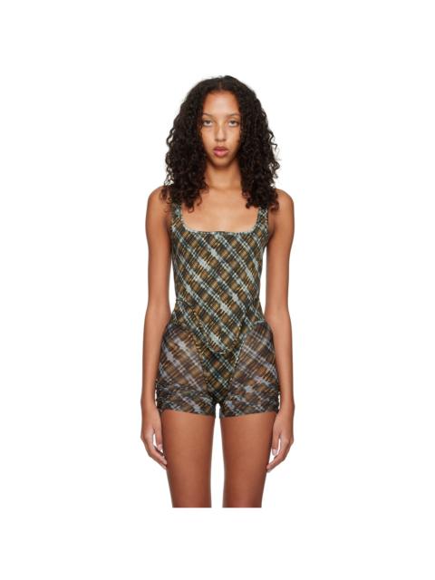 KNWLS Multicolor Asymmetric Corset