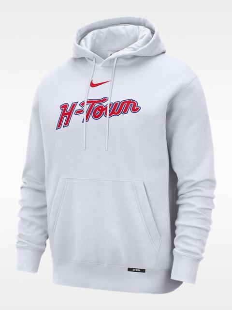 Nike Houston Rockets City Edition Men's Nike Basketball Club Pull-Over Hoodie