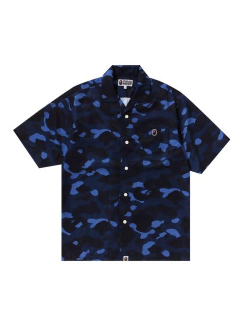 BAPE Color Camo Ape Head One Point Shirt 'Navy'