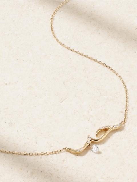 PERSÉE Love 18-karat Gold Diamond Necklace