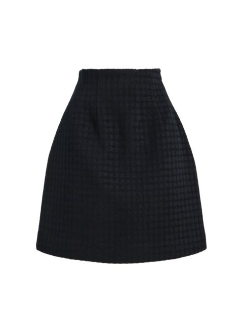 TOTEME Curved Cotton-Blend Mini Skirt
