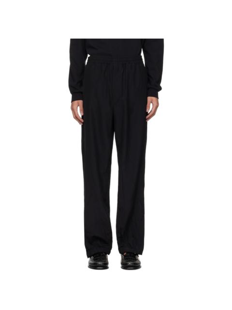 Black Crinkled Lounge Pants