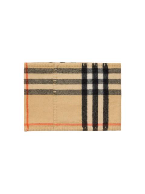 Burberry checked cashmere snood