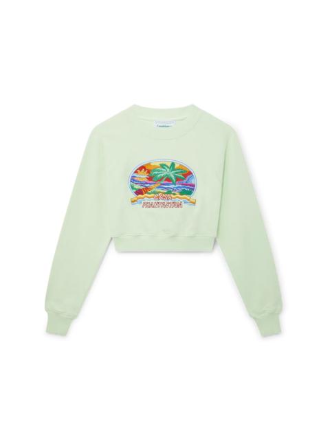 CASABLANCA Casa Phantastica Cropped Sweatshirt