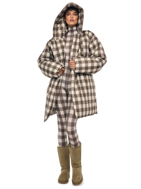 NORMA KAMALI HOODED SLEEPING BAG COAT TO KNEE