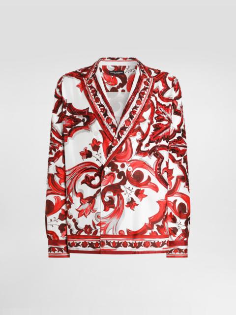Dolce & Gabbana Majolica-print twill vanity shirt