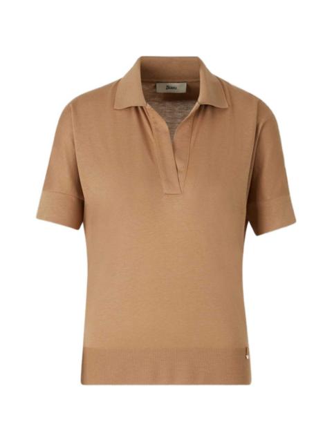 Herno polo-collar top