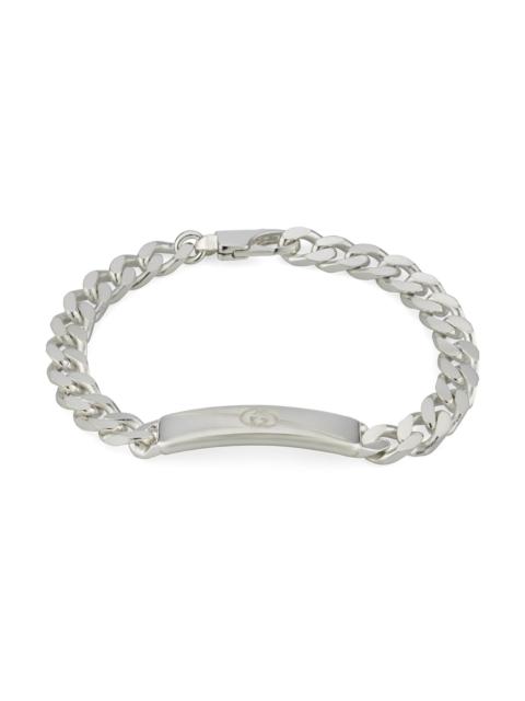 GUCCI Men's Men's Tag Bracelet, Silver - Silver