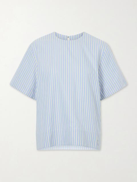 rabanne Striped Cotton-poplin T-shirt