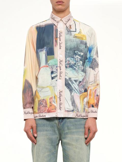 KidSuper Dominos Button Up Shirt in Multicolour