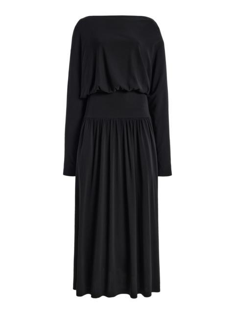 TOTEME Boatneck Jersey Dress black