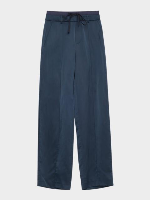 Vince Mid-Rise Double Waistband Pants