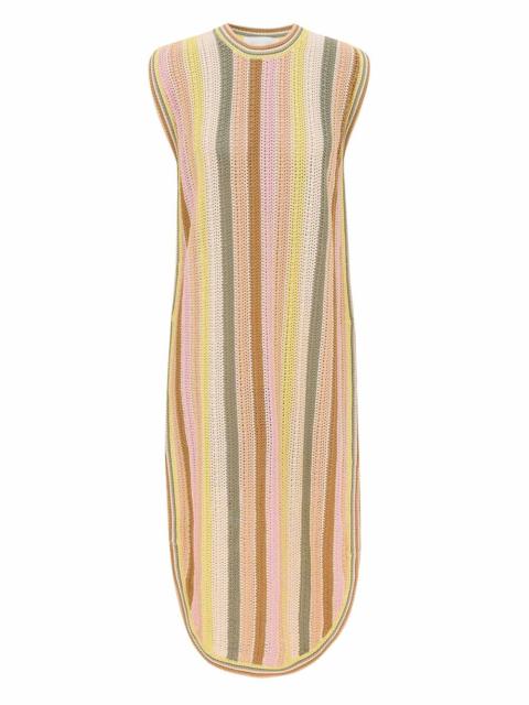 Zimmermann INDRA STRIPE CROCHET DRESS
