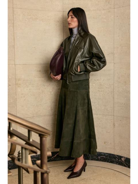 KAREN MILLEN Harper's Bazaar Suede Full Midi Skirt