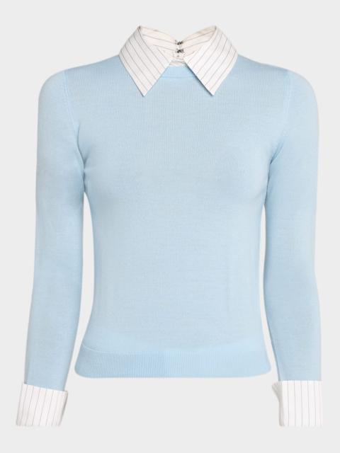 Alice + Olivia Porla Collared Sweater