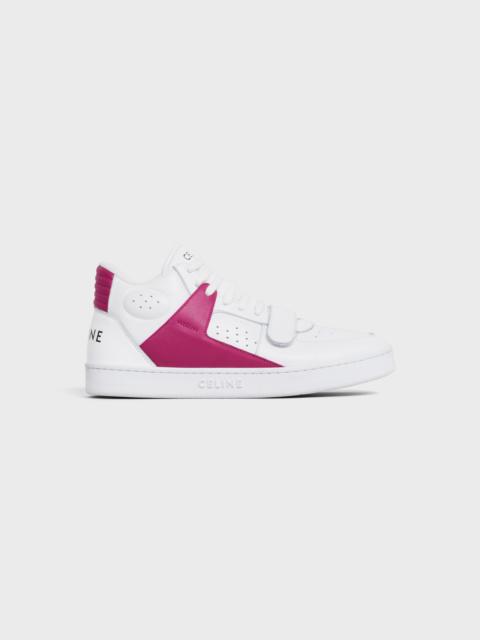 CELINE CT-02 CELINE TRAINER MID SNEAKER WITH SCRATCH in CALFSKIN