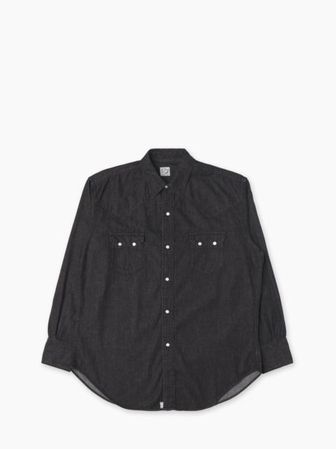 orSlow ORSLOW DENIM WESTERN SHIRT BLACK
