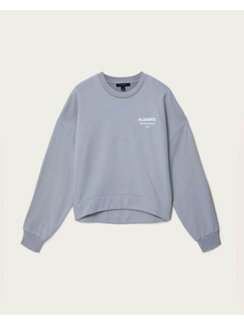 ALLSAINTS DREAMER LILA OVERSIZED COTTON SWEATSHIRT
