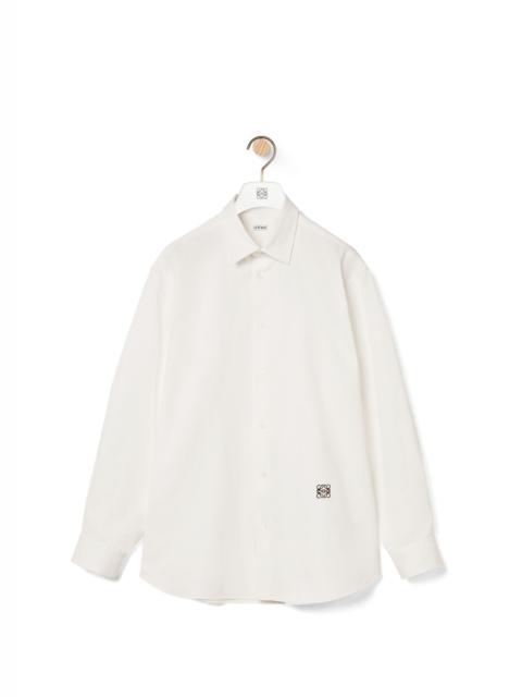 Loewe Anagram embroidered oversize shirt in cotton