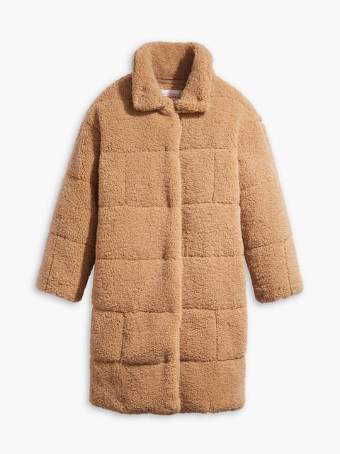 Levi's QUILTED SHERPA FULL LENGTH TEDDY COAT