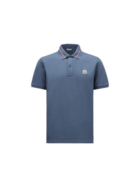 Moncler Moncler Logo Polo Shirt Marine Blue
