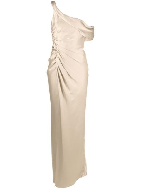 SIMKHAI one-shoulder satin maxi dress