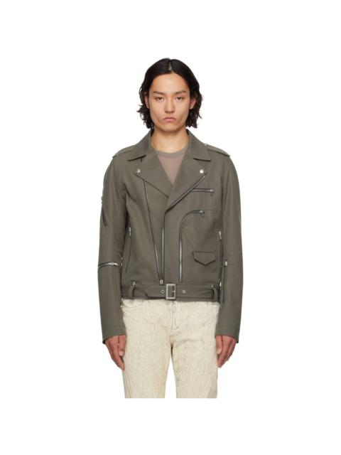 Rick Owens Gray Hollywood Bauhaus Stooges Jacket