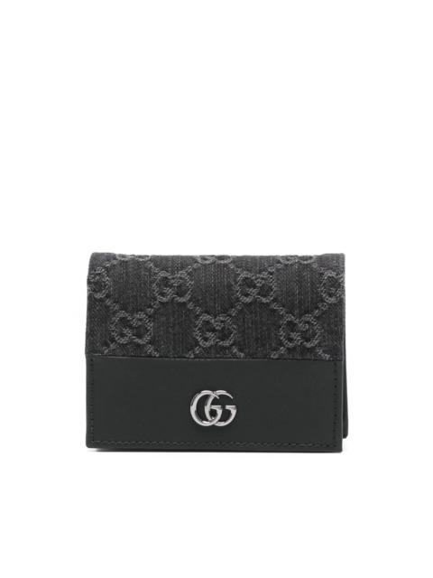 GG-supreme leather wallet