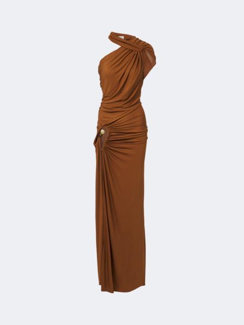 CHRISTOPHER ESBER Helix Crystal draped gown