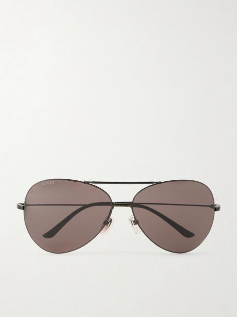 GUCCI Pilot Aviator-style Metal Sunglasses