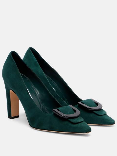 Manolo Blahnik Beti 105 suede pumps