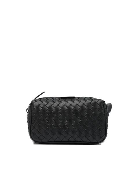 OFFICINE CREATIVE woven leather wash bag