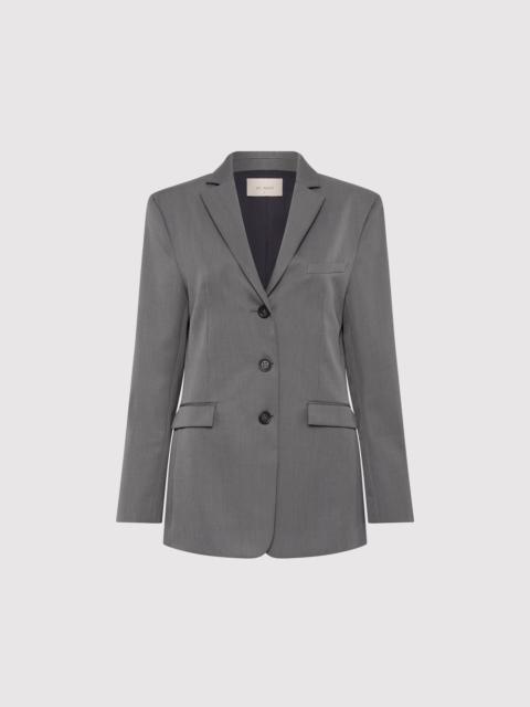 ST. AGNI Homme Belted Blazer - Pewter Grey