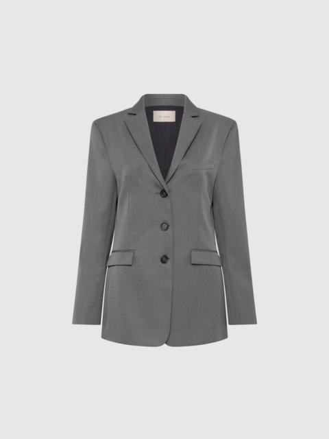 Homme Belted Blazer - Pewter Grey