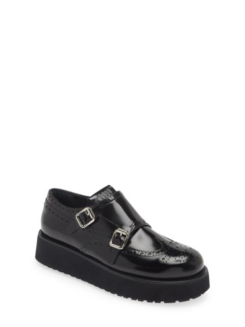 Miu Miu Monk Strap Platform Shoe